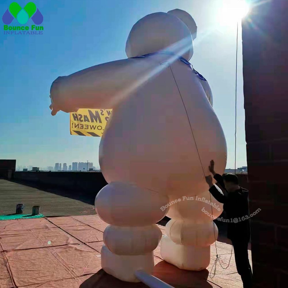 10m height (33ft) Stay Puft Inflatable Marshmallow man PU Halloween decoration Ghostbuster model for outdoor advertising