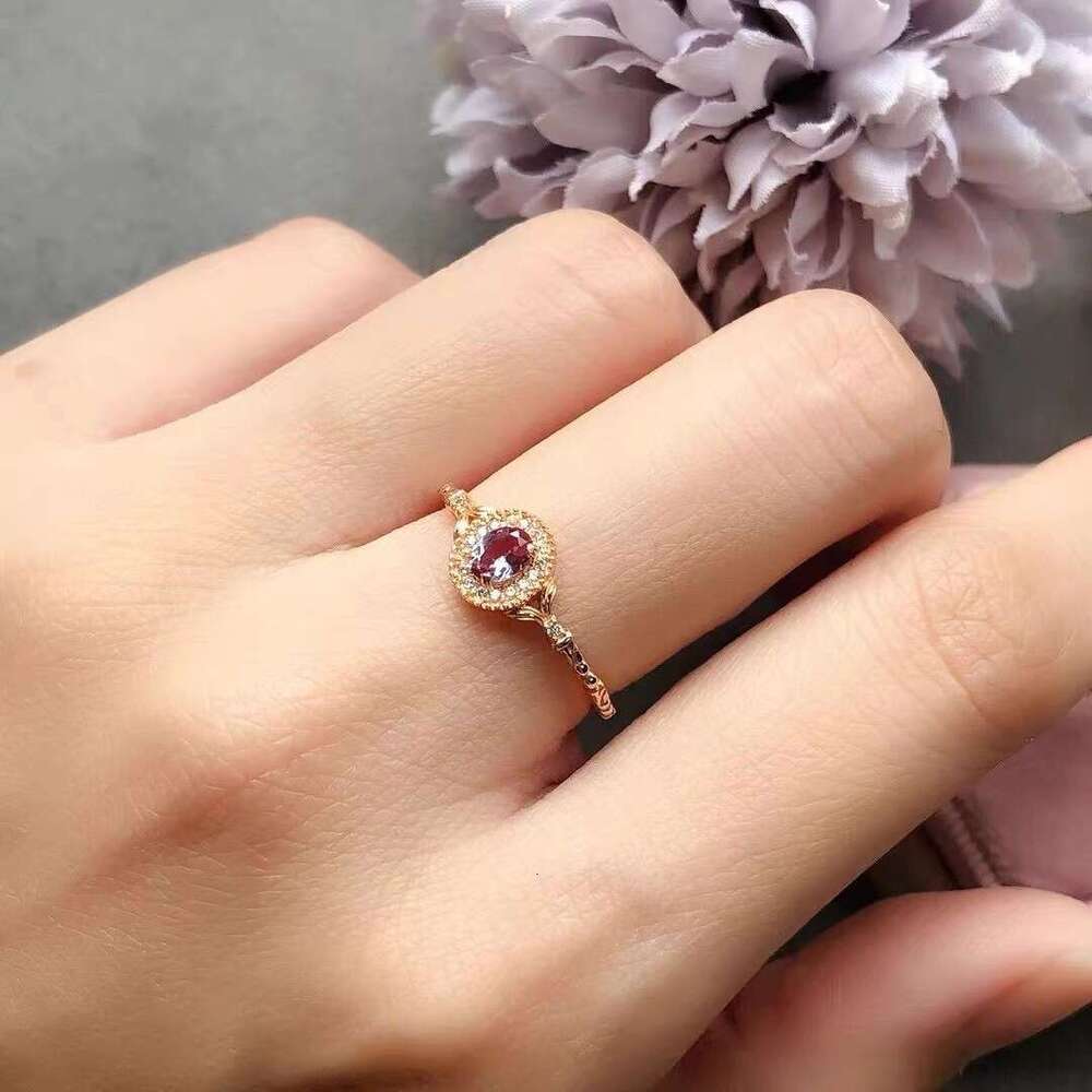 Qingshan Limited Edition Alexander Color-Changing Light Luxury Versatile Trendy Ring