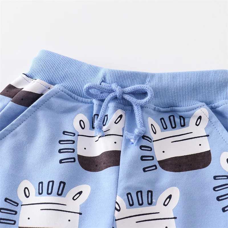 Jumping Meters 2-7T Summer Boys Shorts Animals Print Drstring Baby Boys Girls Short Pants Animals Childrens Kids TrousersC250617