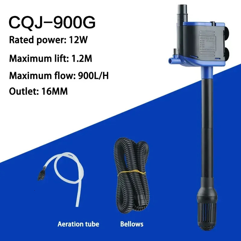 Submersible Water Pump Aquarium 3-in-1 Filtration Fish Tank Water Pump Micro Oxygenation Filter Water Pump Fish Tank Accessories 250613