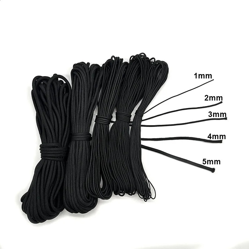 Paracord 1mm2mmm4mm5mm Diameter Parachute Rope Climbing Camping Survival Gear Bracelet DIY Jewelry Findings 250611