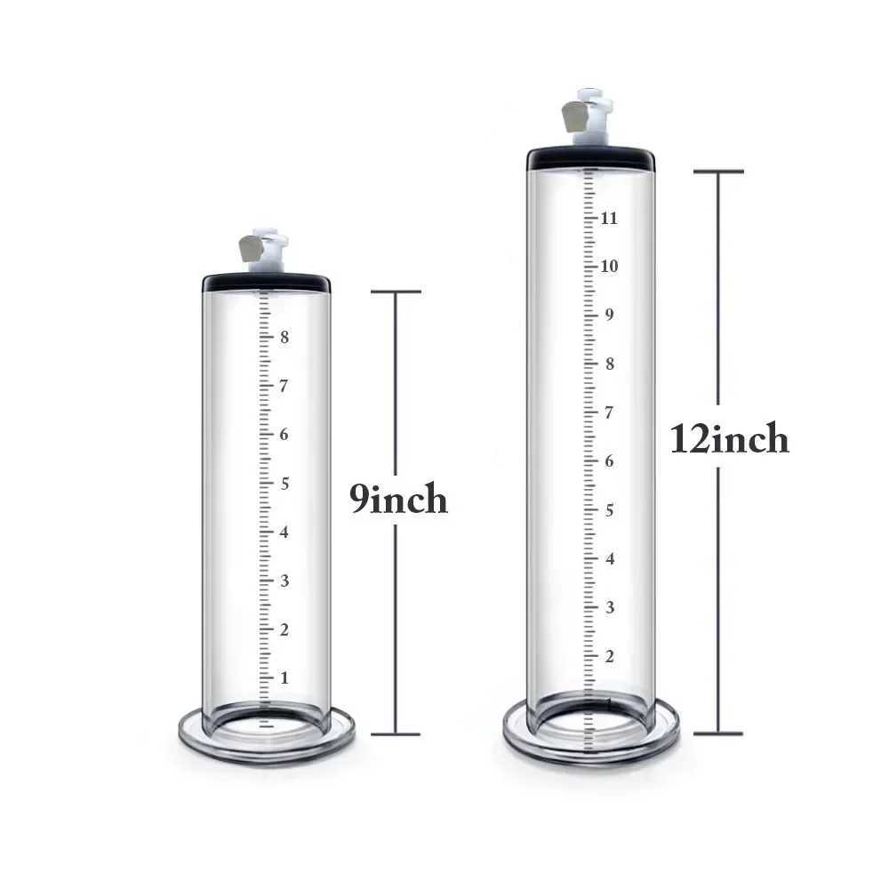 12Inch Long Pump Man Masturbate Cup Penis Train Sleeves Dildos Delaying Extender Cock Ring SexToy Adult Products Exercise Cover W250618