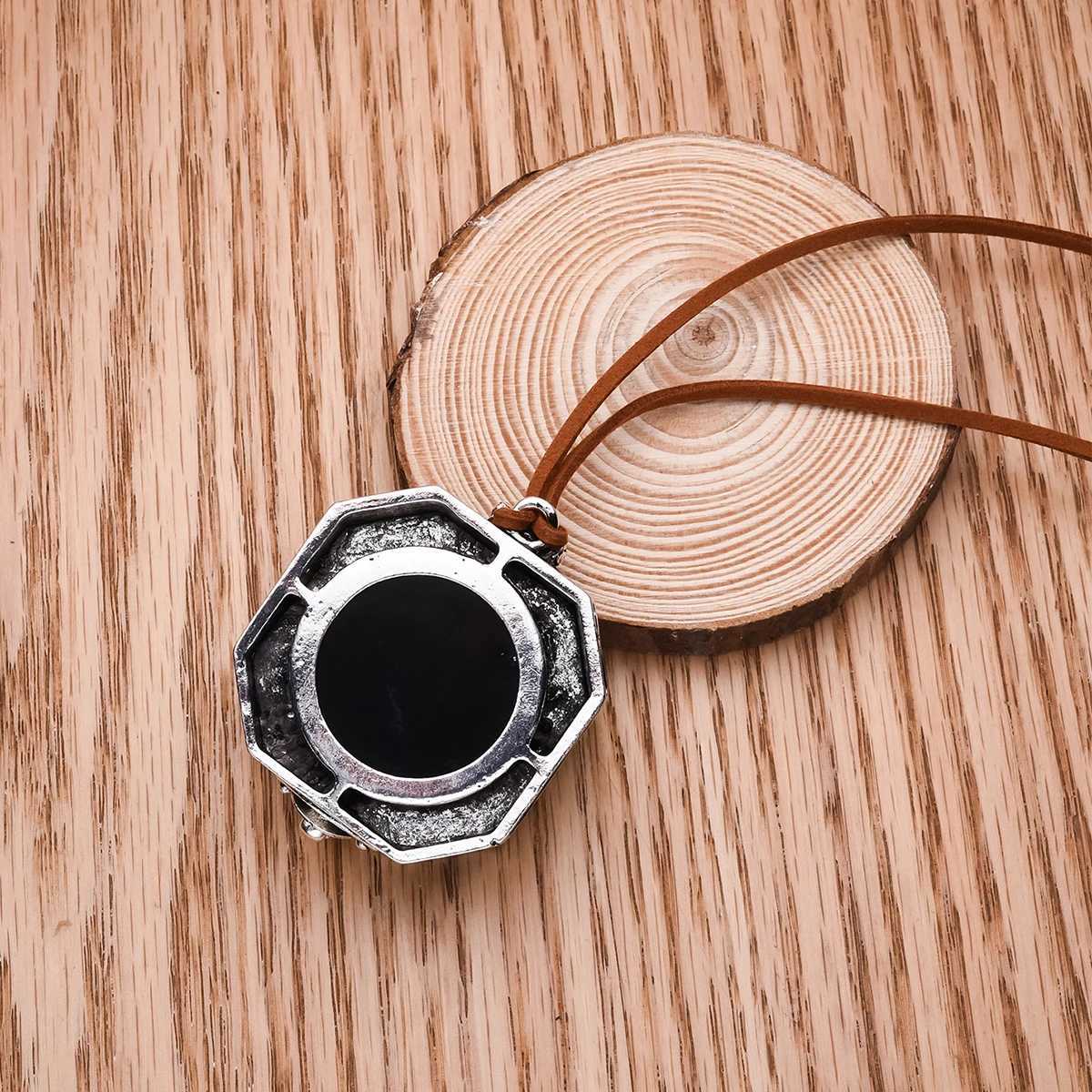 Harong Classic Pirates Compass Pendant Necklace Exquisite Movie Jack Same Outdoor Jewelry Gifts for Men Women Friends Cosplay W250618