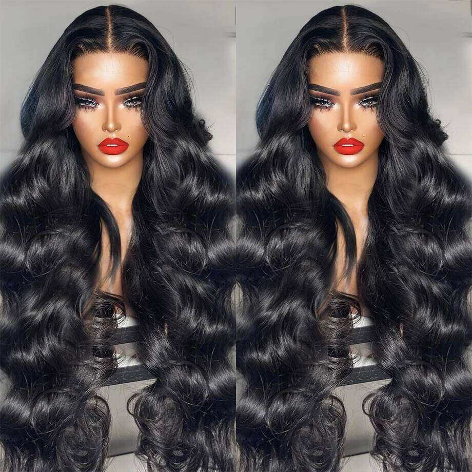 Glueless Pre Cut Body Wave 9x6 7x5 Lace Closure Human Hair Wigs for Black Women 4x6 5x5 Transparent Wig Ready to Wear