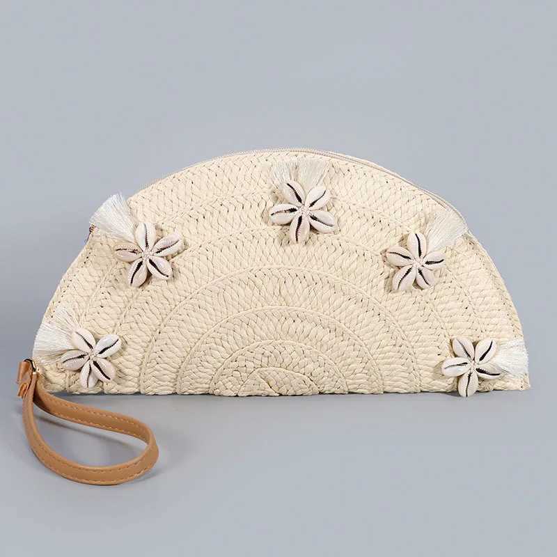 Fashionable Dumpling Bag Summer New Fashionable Straw Woven Clutch Bag for Women Rattan Woven Straw Bag Z250618