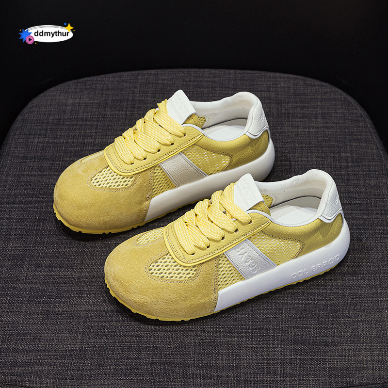 Color-Block German Training for Women 2025 Internet Celebrity Transparent Thick-Soled Versatile Non-Slip Soft-Soled Agan Casual Sports Shoes ddmythur