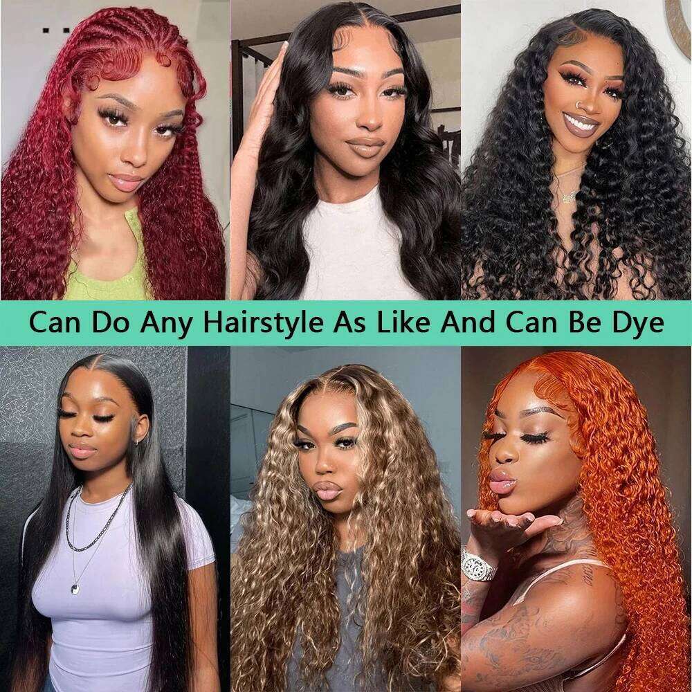 30 Inch Water Wave Wig Ready To Wear 6X4 Glueless Brazilian Human Hair Wigs PreCut For Women