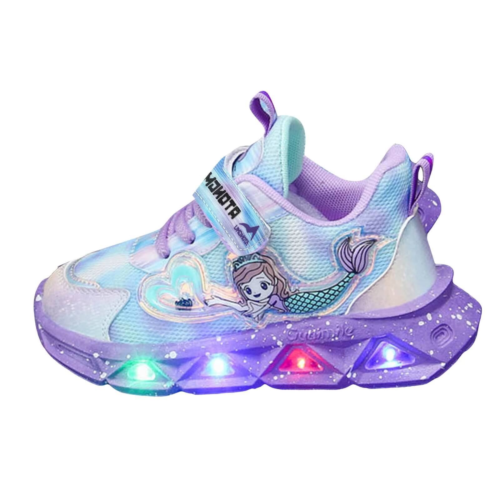 Ddmyshoesvip Led Lights Mesh Children's Breathable Children S New Cartoon Boys Dinosaur Baby Girls Flats Casual Sports Running Shoes H260130