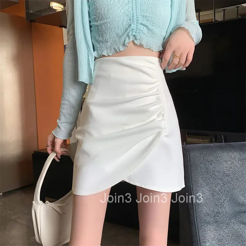 Mini Pink Short Woman Skirt High Waist Tight Wrap Y2k Vintage Cheap Streetwear Modest Premium Summer 2025 V Skirts for Women