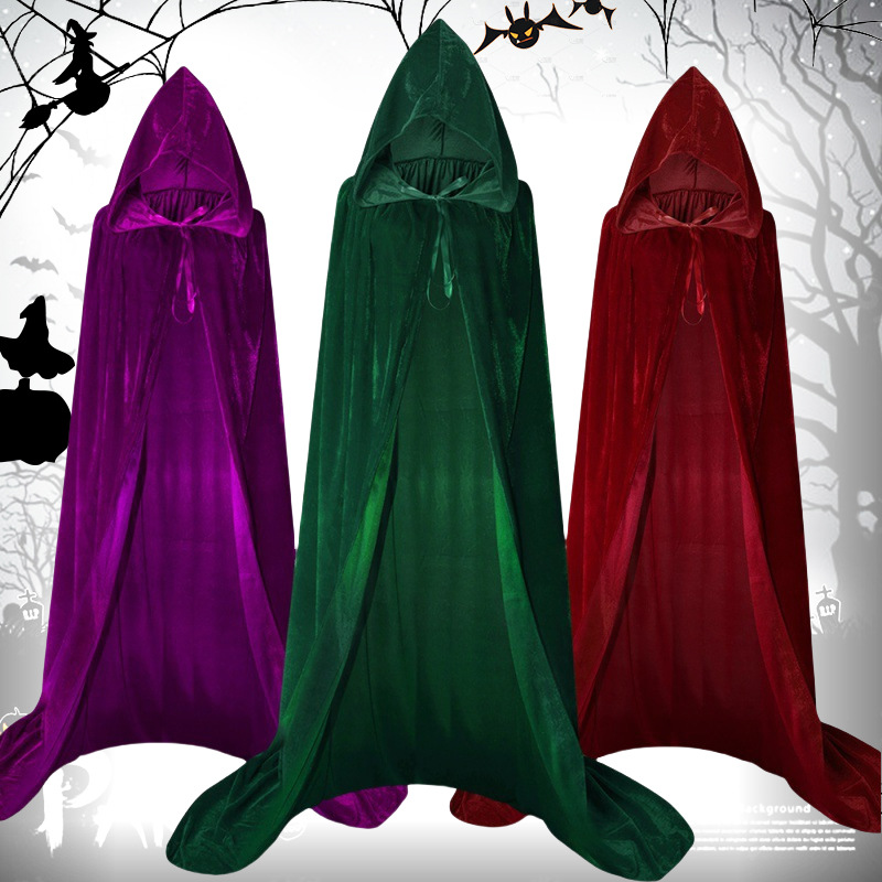 Stage Wear For Halloween clothing Festive & Party Supplies cloak witch witch cloak children's adult witch cosplay costume
