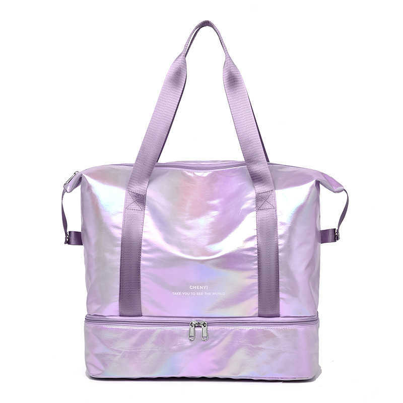 New Candy Color Travel Bag Large Capacity Independent Shoe Compartment Dry Wet Separation Storage Sports Yoga Fitness Bag