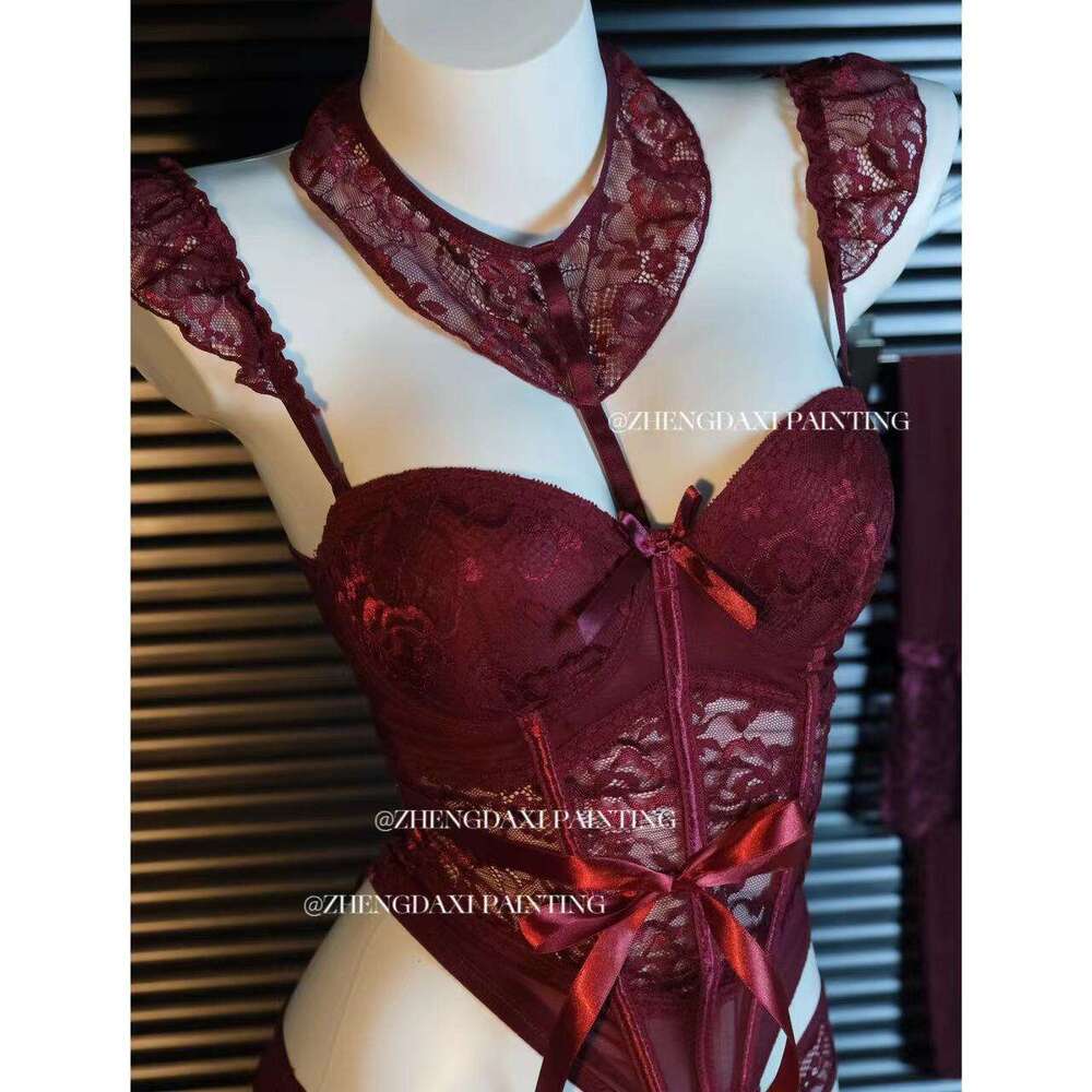 Sexy Lingerie Gemon Lingerie Sexy Push-Up Corset Dragon Bone Vest Underwire Bra Pad Two-Piece No-Removal Set Women Lingerie