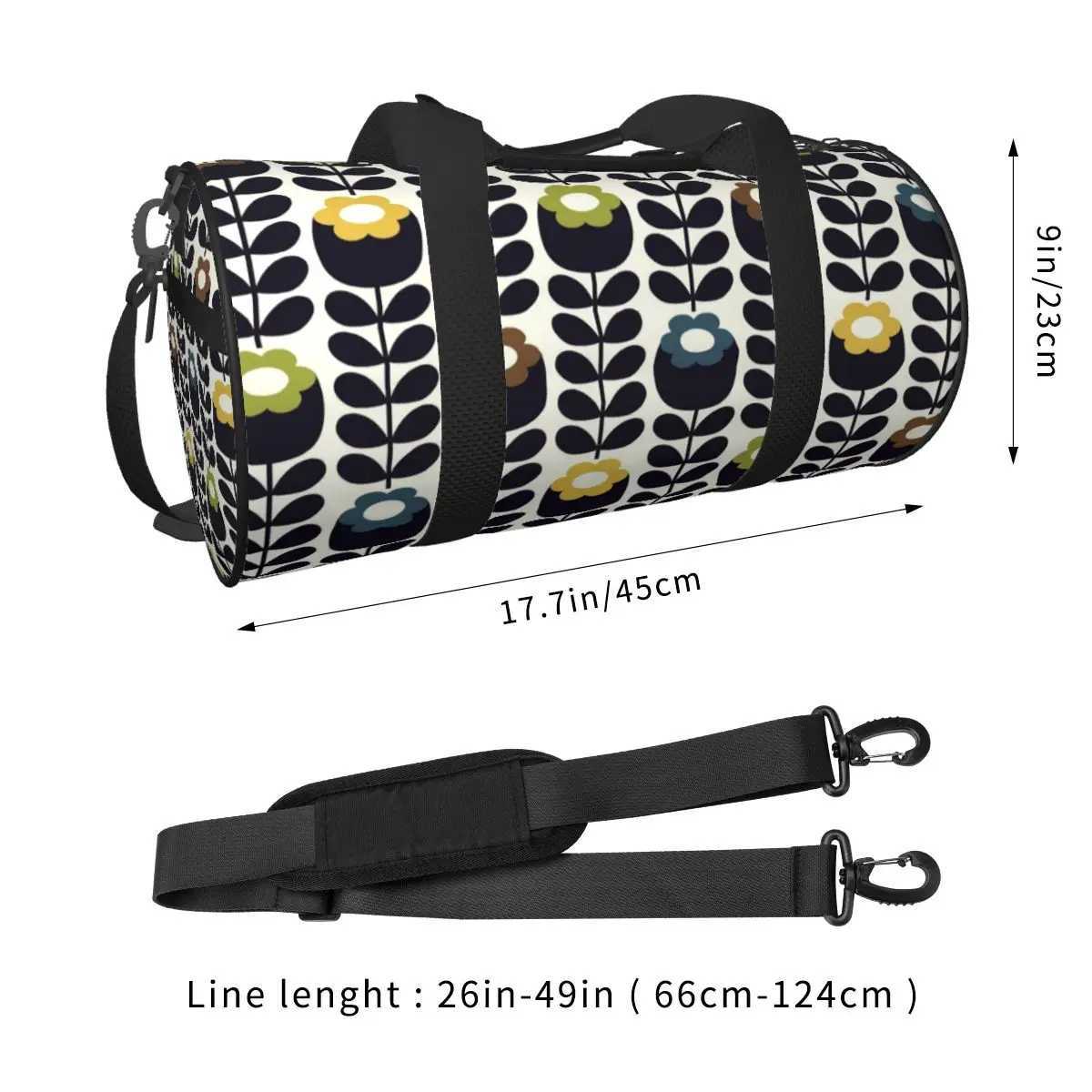 Orla Kiely Travel Bag Colorful Leaf Print Luggage Gym Bag Couple Custom Large Colorful Sports Fitness Bags Oxford Handbags W250618