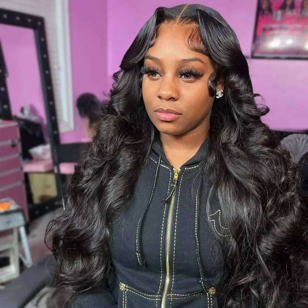 Links HD Transparent Body 13X6 Frontal Wig 200% Water Wave 13X4 Lace Front Human Hair Wigs 5X5 Closure For Women