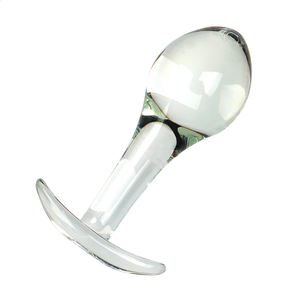 3pcs Small Anal Plug Smooth Glass Butt Plug Beginner Women Sex Toys Pink Glass Anal Plug Anchor Base Choose Prostate Massage 250617