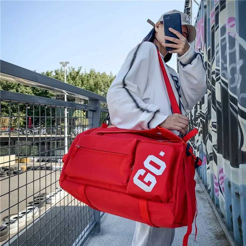 Fitness Travel Bag Sports Backpack Men Women Sports bag Large Capacity Gym Bag with Shoe Compartment Portable Duffle Bag Handbag W250618