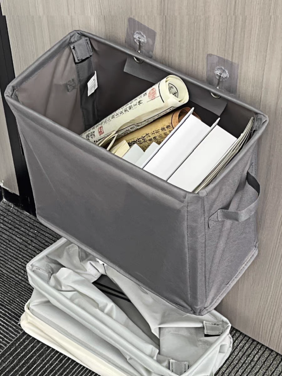 Square laundry basket cotton and linen dirty clothes basket foldable fabric laundry basket dirty clothes storage bucket factory direct sales