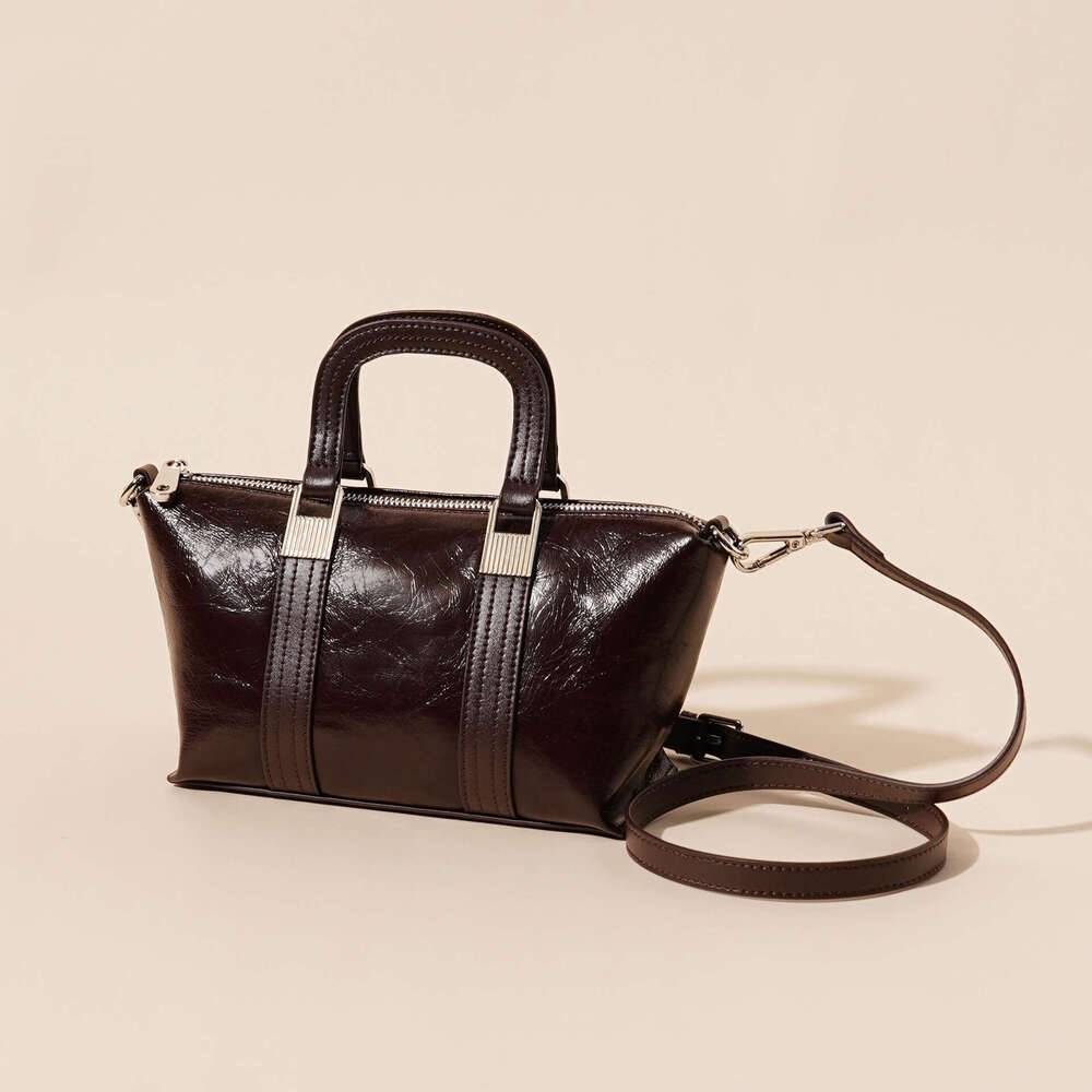 Genuine Leather Handbag Crossbody bag Shoulder bag Trendy Bag Pillow For Women 2025 New Fashion Patchwork Versatile