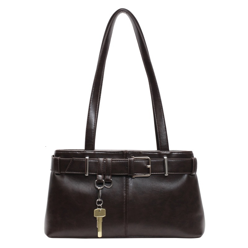 Free Shipping 2025 New Designer Bag Niche Solid Color Patent Leather Single Shoulder Underarm Handbag Fashionable And High-quality Shopping Bag