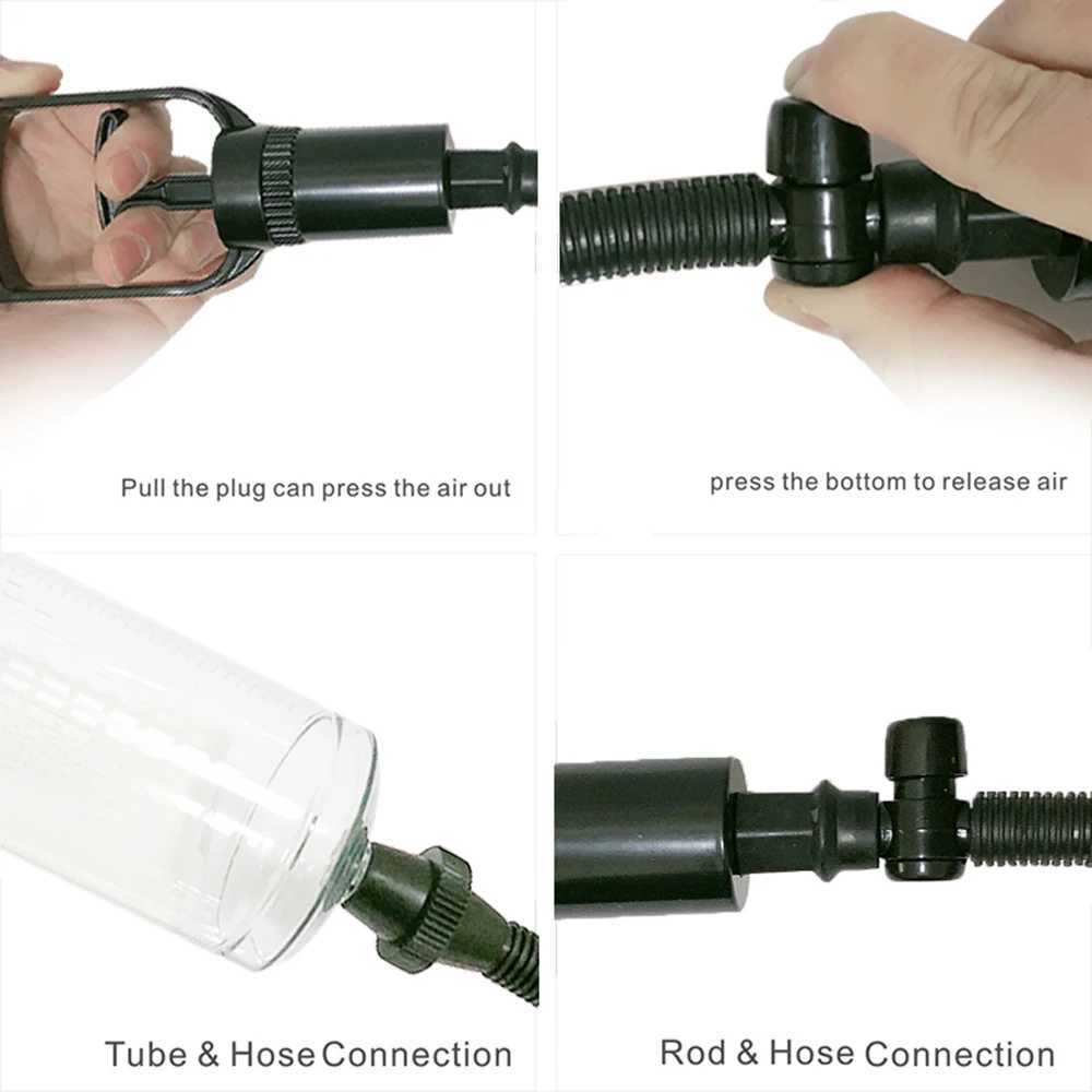 Male Penis Pump Manual Penis Enlarger Sex Toys For Men Vacuum Pump Male Masturbation Penile Extender Trainer Adults Sex Products W250618