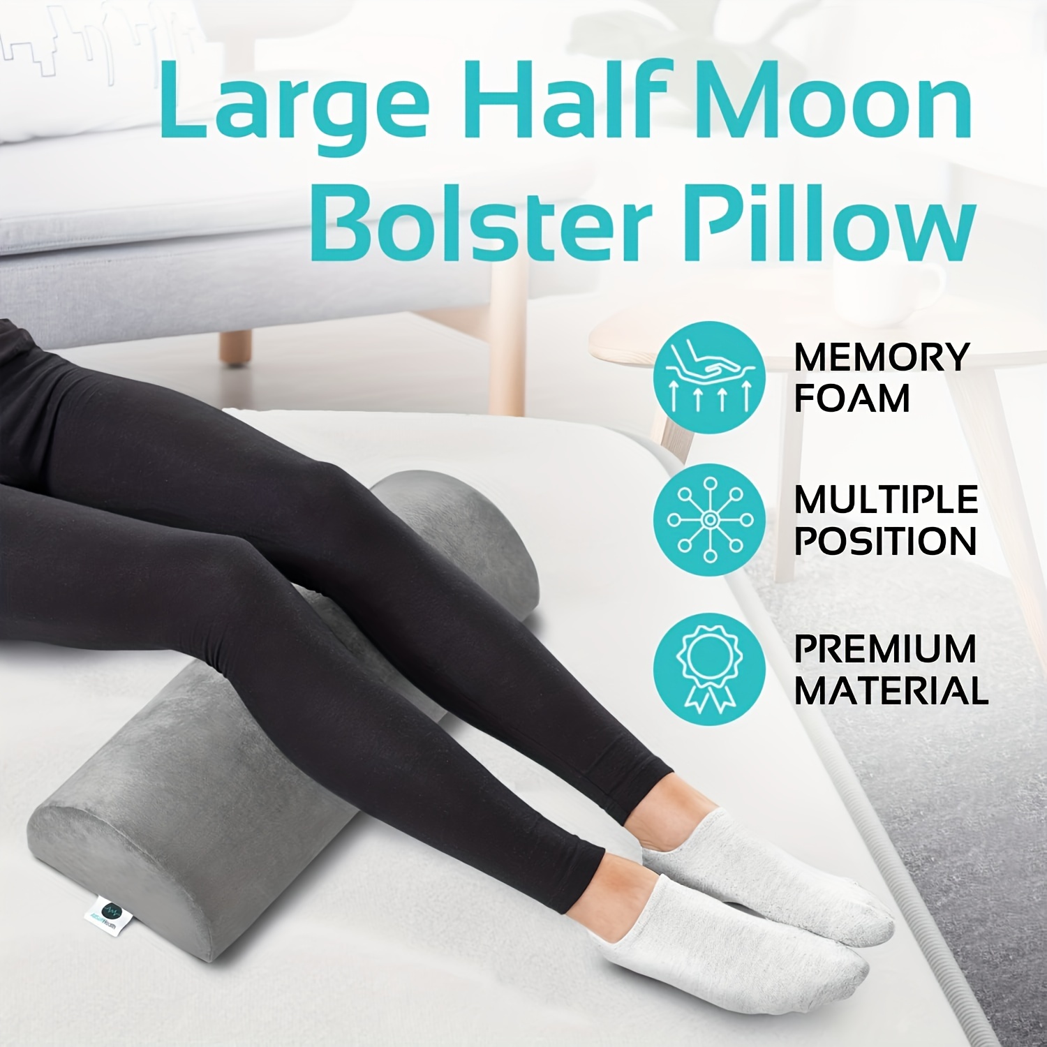 Spinal pillow memory cotton pregnant women's waist pillow bed semi-circular knee rest leg pillow cylindrical cervical vertebra slow rebound pillo