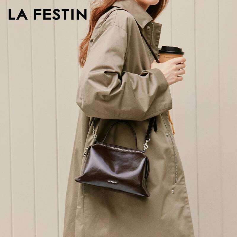 LA FESTIN Original Handbag Women 2025 New Fashion Shoulder Crossbody Leather Brand Bag Lady Bags