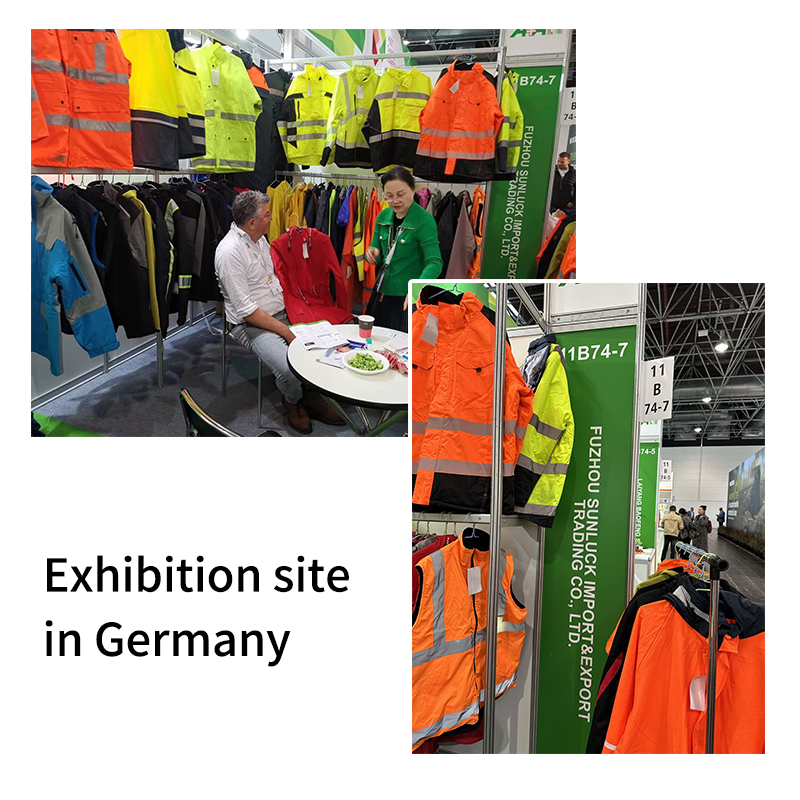 340G half PU top, refective strip hanging bag pants NO.YFZ-17