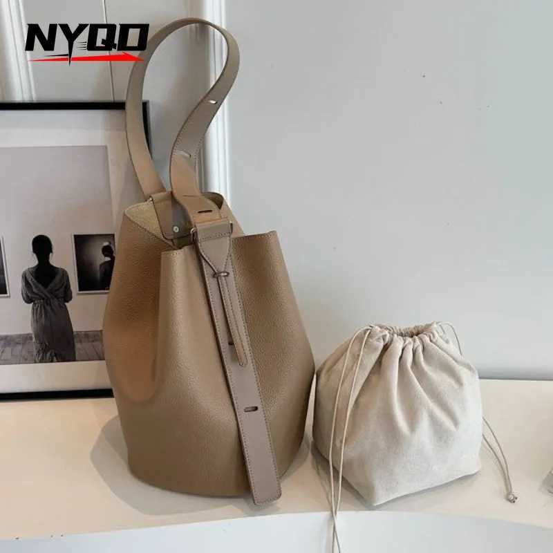 PU Leather Shoulder Crossbody Bag for Women Popular Designer Fi Fem Large Capacity Bucket Handbag Underarm Bag B250618