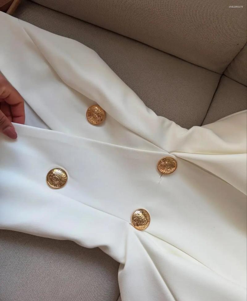 Designer Casual Dresses Women Elegant Sexy Deep V-neck Luxury Slim Dress Black White Button Mini Short Satin Evening Summer Pleated Skirt