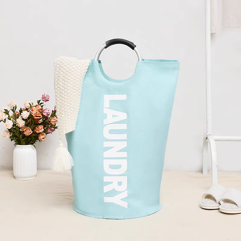 Canvas waterproof laundry storage basket, large capacity laundry basket, dirty clothes storage bag, household storage bin, manufacturer price, expert 