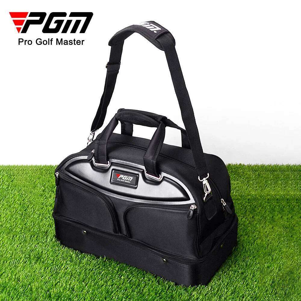 PGM Outdoor Travel Sports Gym Golf Clothing Boston Carrying Ball Bag Men Women Double Layer Portable Package Ywb005