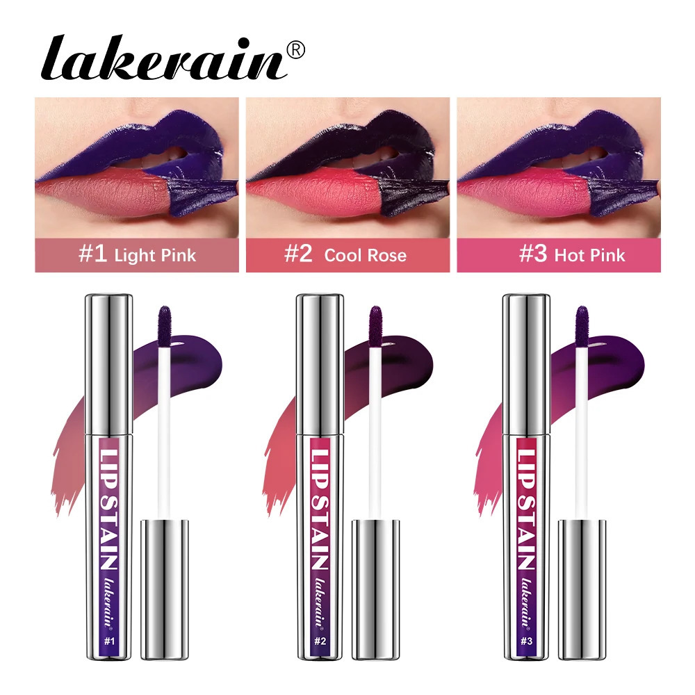 3Color Metallic Lip Stain Peel Off Long Lasting Waterproof Pink Lip Tint Proof Natural No Lip Gloss Cosmetic Womens Gift 250618
