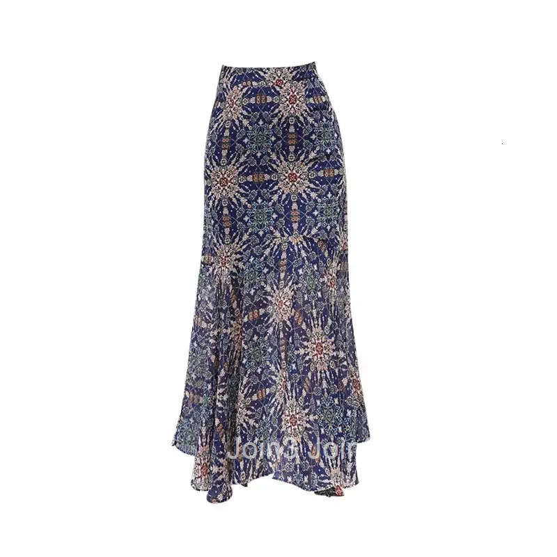 Woman Skirt Wrap with Slit Ruffle Tight High Waist Floral Casual Streetwear Harajuku Cheap Vintage Premium V Skirts for Women