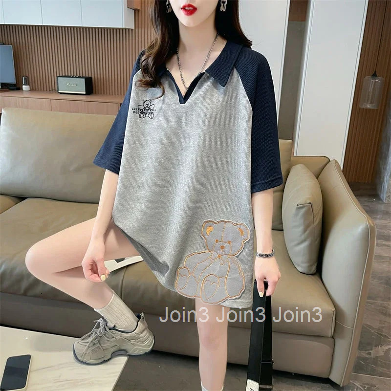 Summer Outfit Female Tee Graphic Womens Polo Short Sleeve T-shirt New on Offer Original Korean Popular Clothes Luxury T-shirts