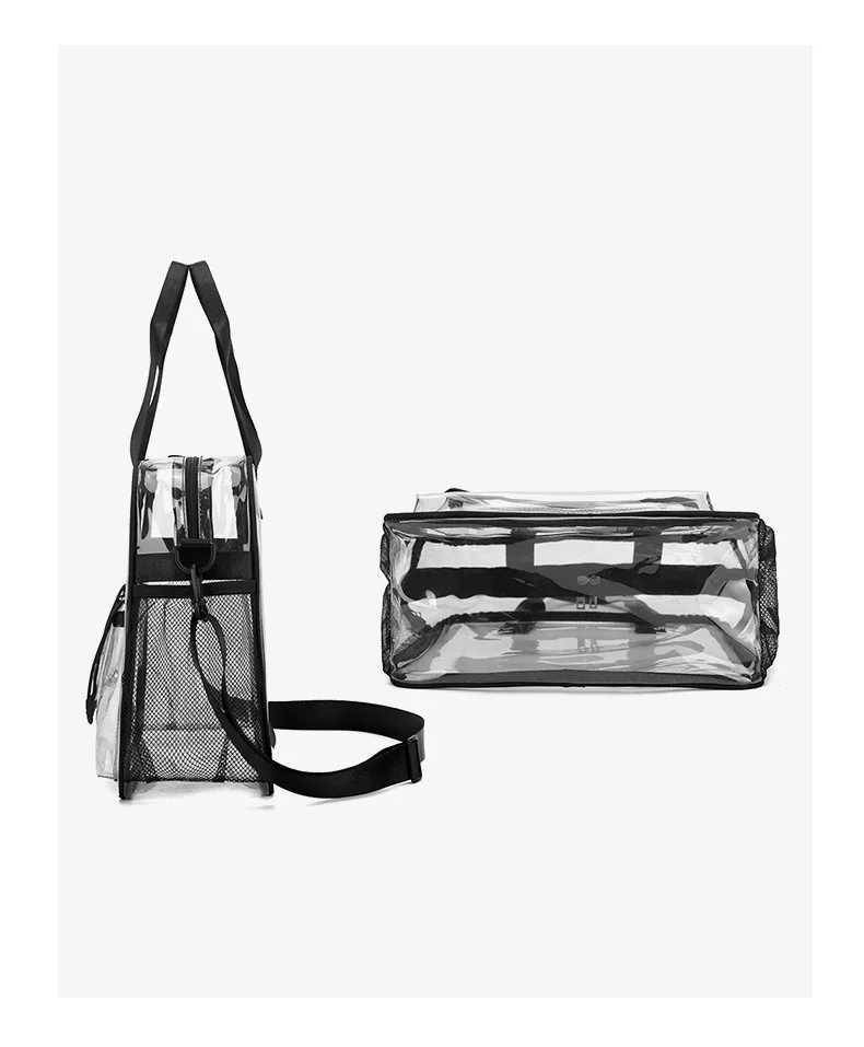 PVC Transparent Swimming Beach Shoulder Crossbody Bag Large Capacity Summer Clear Waterproof Fitness Yoga Handbag Sports Tote B250618