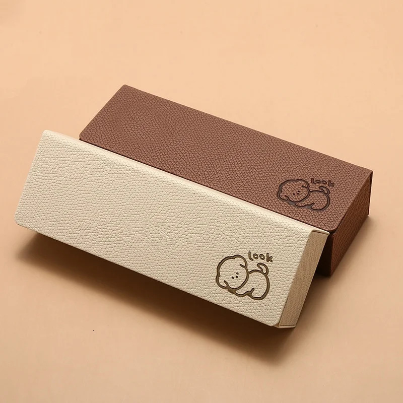 Fashionable Square Anti-Stress Glasses Storage Box Puppy Cartoon Shape Hard Shell Glasses Case 250617