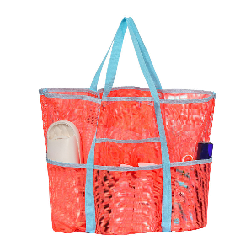 New Handheld Mesh Beach Multifunctional Portable Three-layer Swimming Toy Storage Toiletry Bag