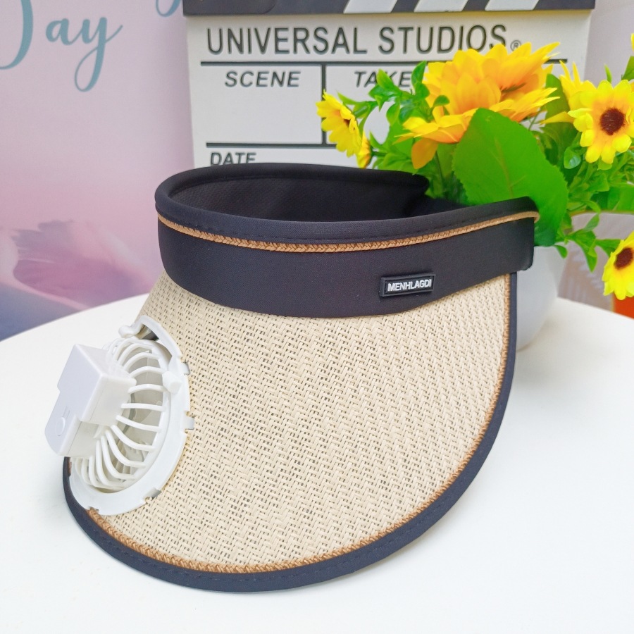 Brim Sun Hat With Solar Fan Outdoor Wide Brim Solar Fan Swim Hat Outdoor Fishing Hat Solar USB Charging Desktop Visor Upf50 Wide Sun Brim Hat for Trav