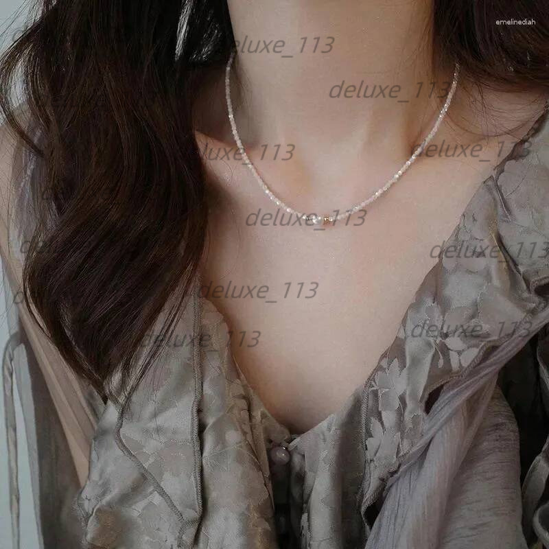 Pendants FUQI Original Designer Natural Freshwater Pearl 14K Gold Filled Beads Chains Necklace For Women Fashion Jewelry Birthday Gifts