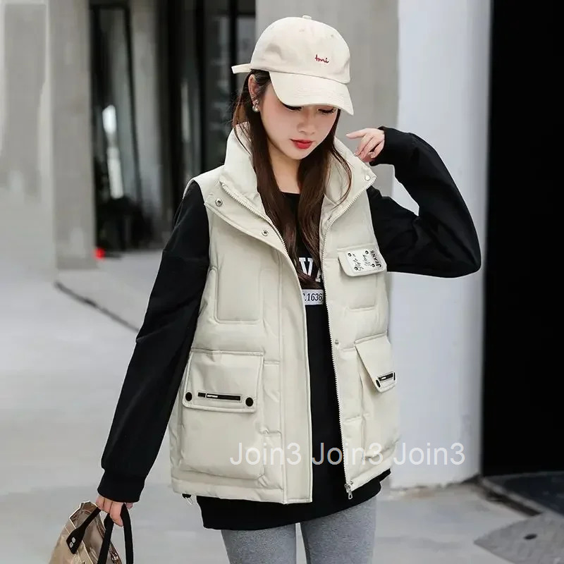 Lady Giletes Loose Quilted Womens Padded Cotton Vests Coats on Sale Winter Clothing Working Insulated Classic New Outerwear