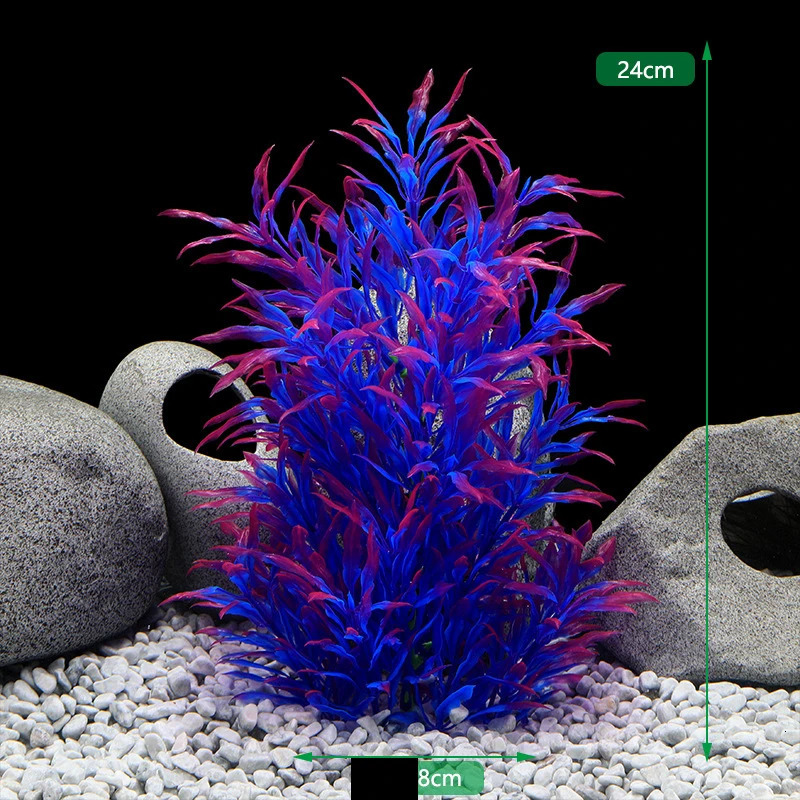 Fish Tank Ornament Water Grass Simulation Accessories Plastic Artificial Aquarium Fish Plant for Decoration Backgrounds Plants 250613