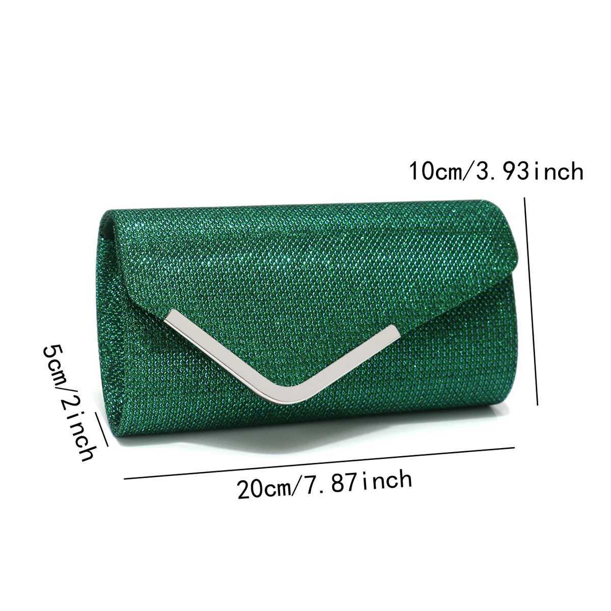Fashion Women Evening Bags Sequins Day Clutch Bags Shoulder Chain Messenger Handbags Metal Party Wedding Bridal Handbags Z250618