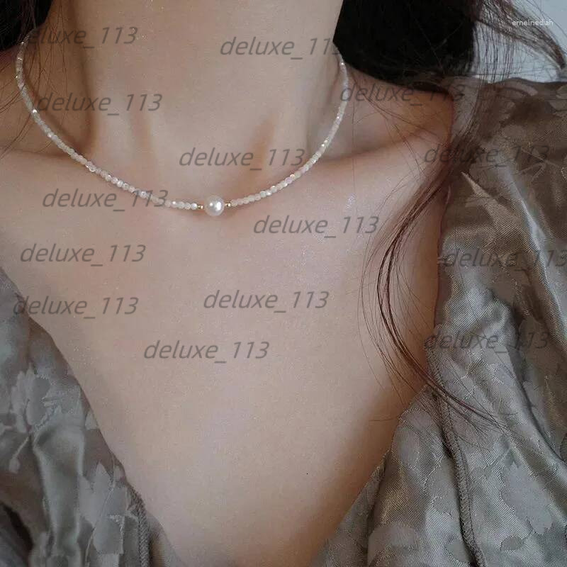 Pendants FUQI Original Designer Natural Freshwater Pearl 14K Gold Filled Beads Chains Necklace For Women Fashion Jewelry Birthday Gifts