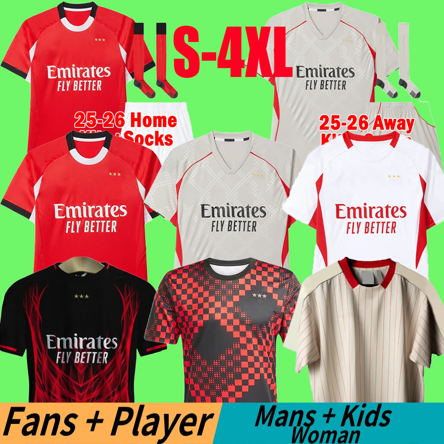 4XL 25 26 AKTURKOGLU Soccer Jerseys PAVLIDIS DI MARIA KOKCU 2025 2026 FLORENTINO A.CABRAL BeNfIcAS Football Shirts AMDOUNI BELOTTI Men Uniforms Kids Kits