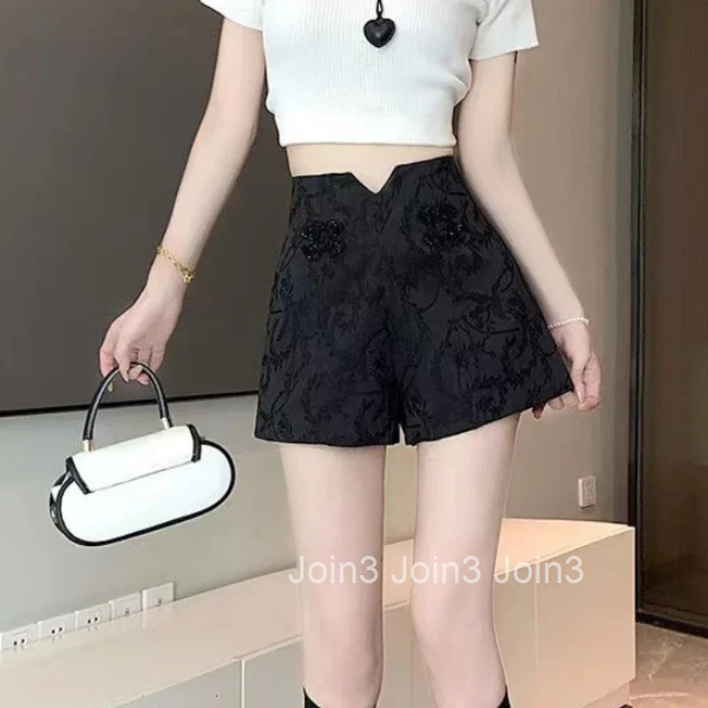 Woman Short Pants High Waist Wide Shorts for Women Outfits Elasticty Y2k Vintage Streetwear Hot Elegant Stretchy Summer Classic