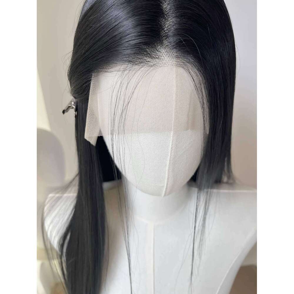 26inch 13x4 Lace Front Wig Women Lolita Synthetic Wigs Black Hair for Daily Use Cosplay Party Heat-resistant Fiber