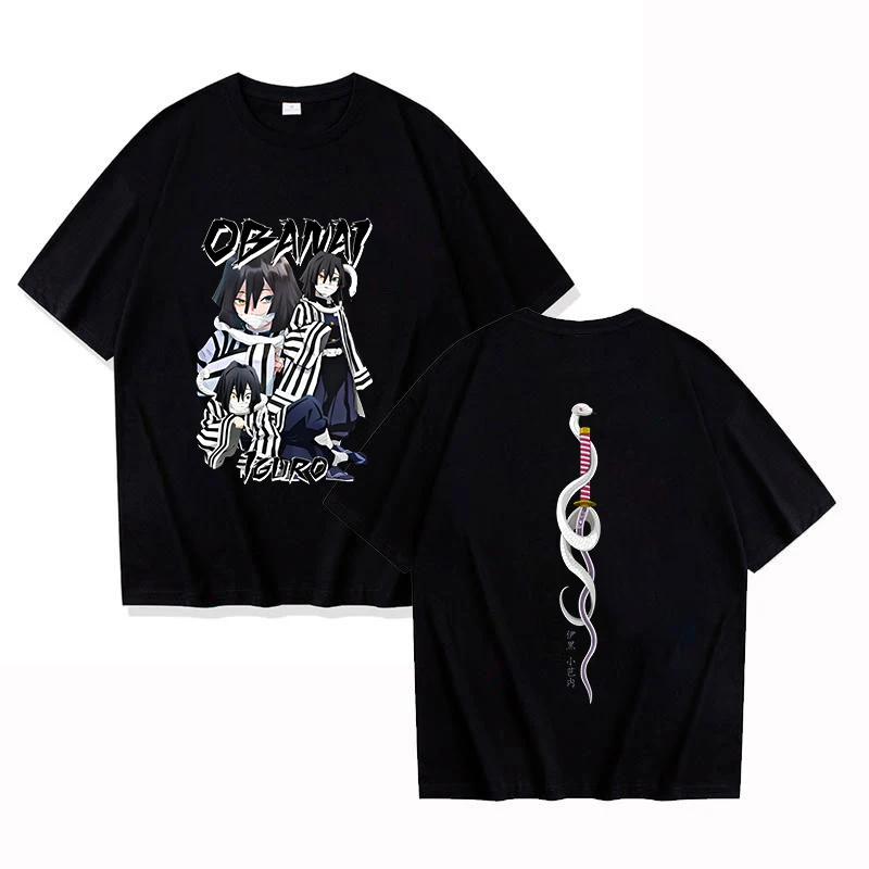 New Anime Print T-Shirt Women Men Loose Short Sleeve Round Neck Top Female Casual Shirt Tees