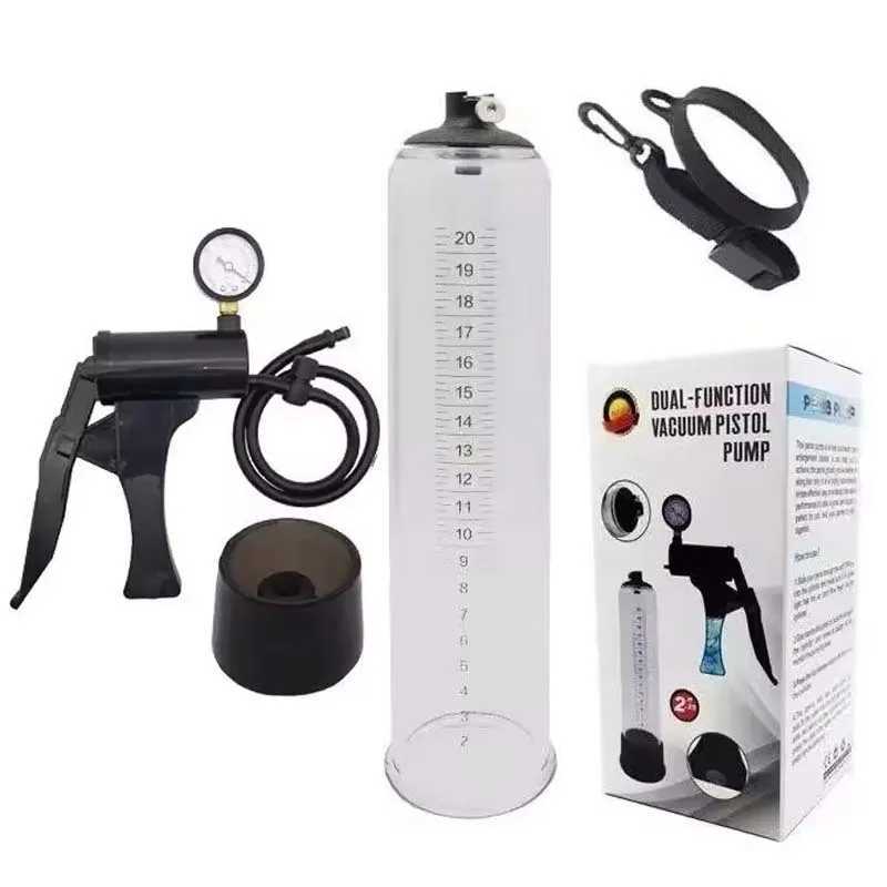 Power Pump With Pressure Gauge For Male Enhancement Penis Exerciser Enhancer Dick Extender Stretcher Massager Sex Toys For Men W250618