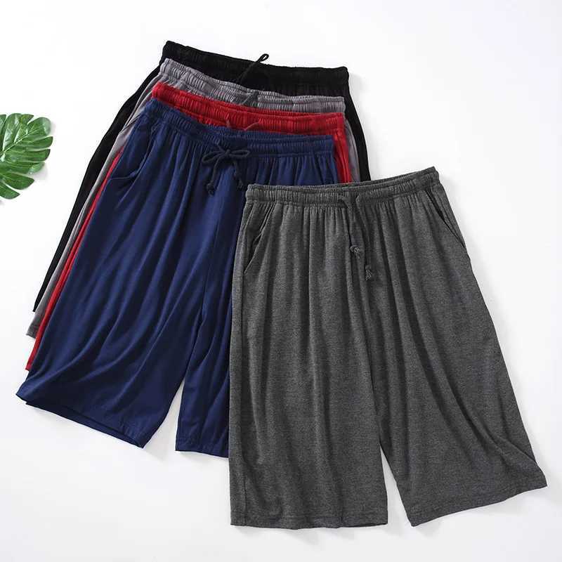 Modal Mens Shorts Summer Thin Five-point Home Shorts Loose Casual Large Size Home Pajamas Beach Pants XJ250618