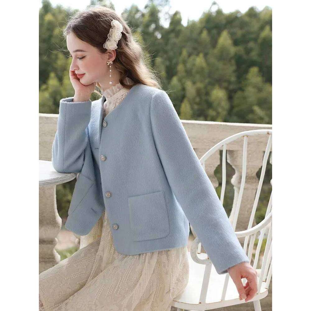 I BELIEVE YOU 2024 Winter French Small Fragrant Cotton Jacket Female New Thick Warm Short Wool Trendy Outerwear Women 2234185460